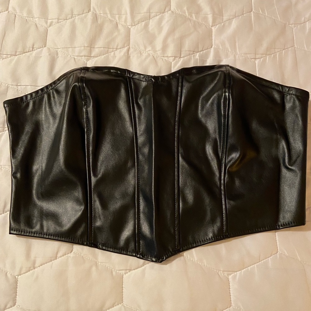 Black Vegan Bustier